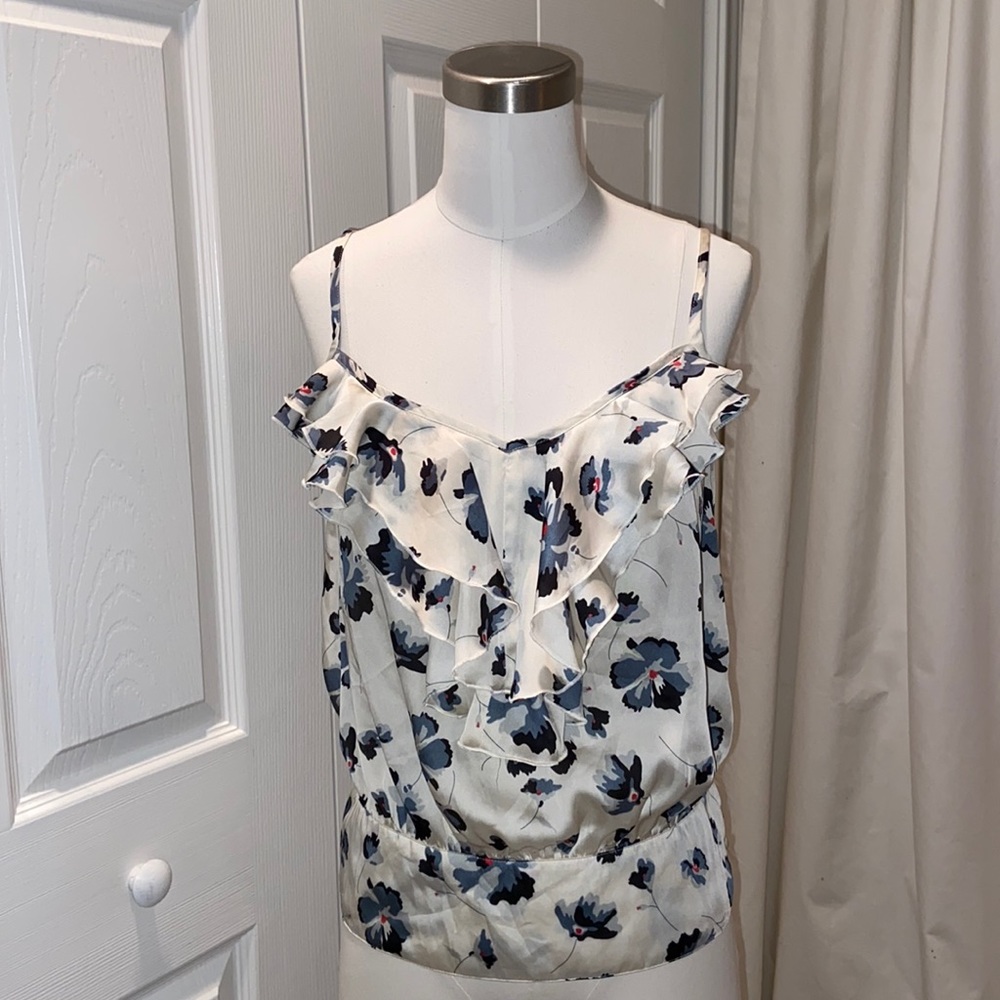 LC Lauren Conrad Sleeveless Floral Banded Top